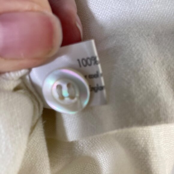 Womens Eskandar Bergdorf Goodman Asymmetrical Wrap Linen Maxi Skirt White 6/8 NW - Picture 9 of 15